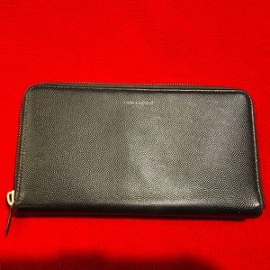 Authentic YSL Black Zippy Organizer